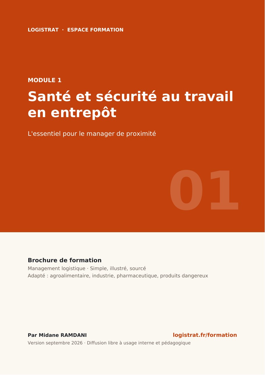 Couverture de la brochure Module 1 – Santé et sécurité au travail en entrepôt