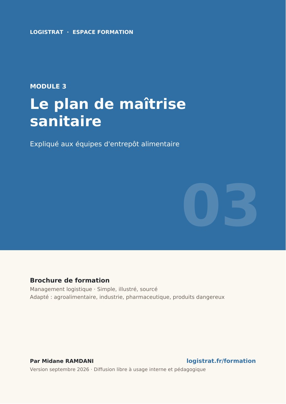 Couverture de la brochure Module 3 – Le plan de maîtrise sanitaire