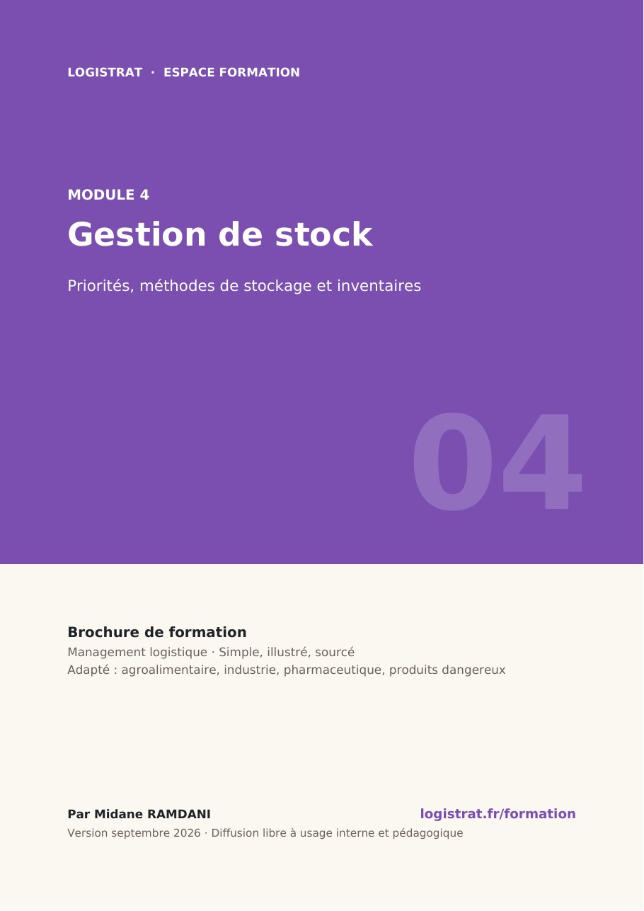 Couverture de la brochure Module 4 – Gestion de stock