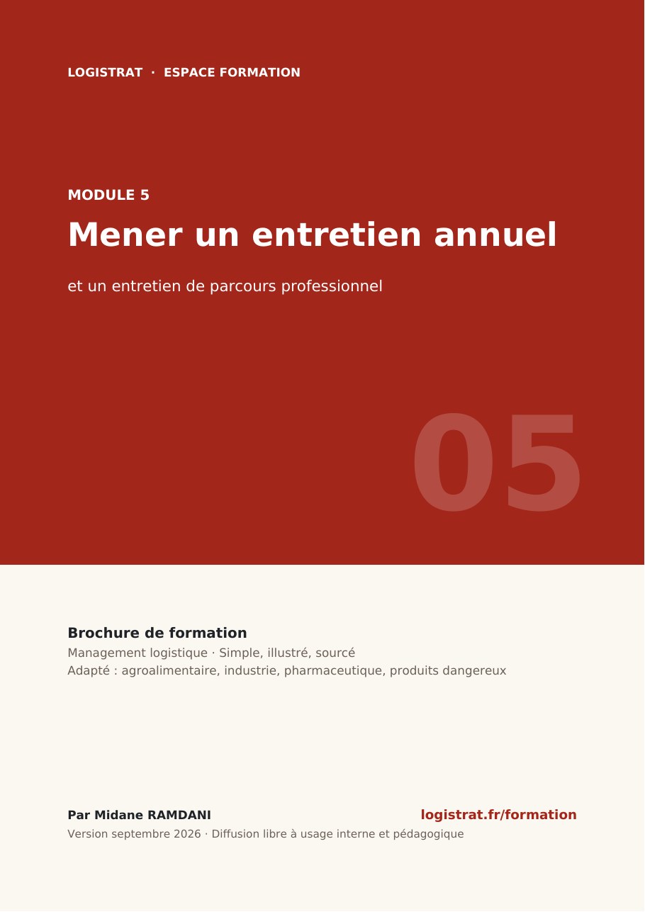 Couverture de la brochure Module 5 – Mener un entretien annuel
