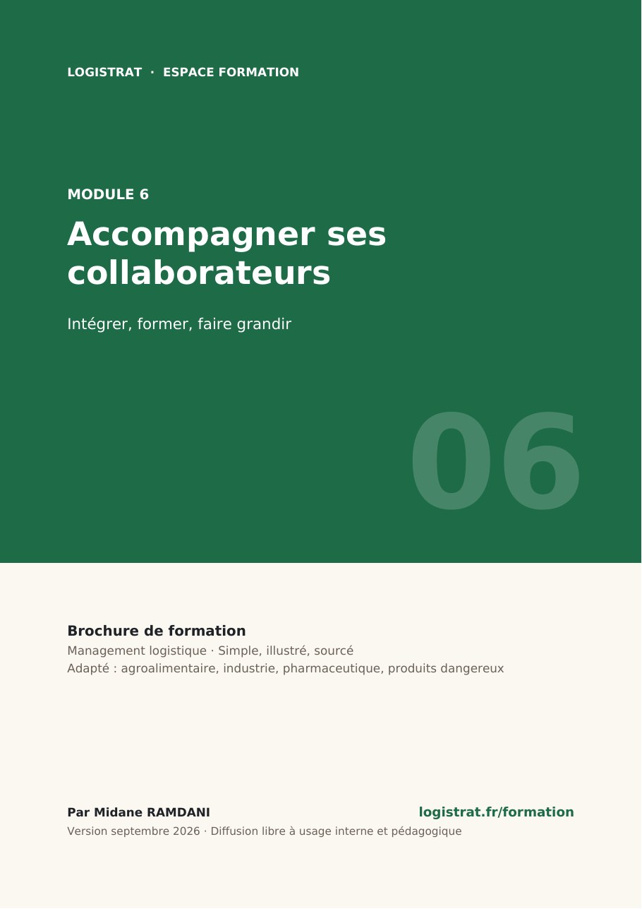 Couverture de la brochure Module 6 – Accompagner ses collaborateurs