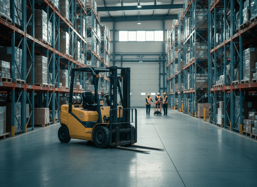 Entrepôt logistique en sous-effectif illustrant la tension sur la main-d'oeuvre