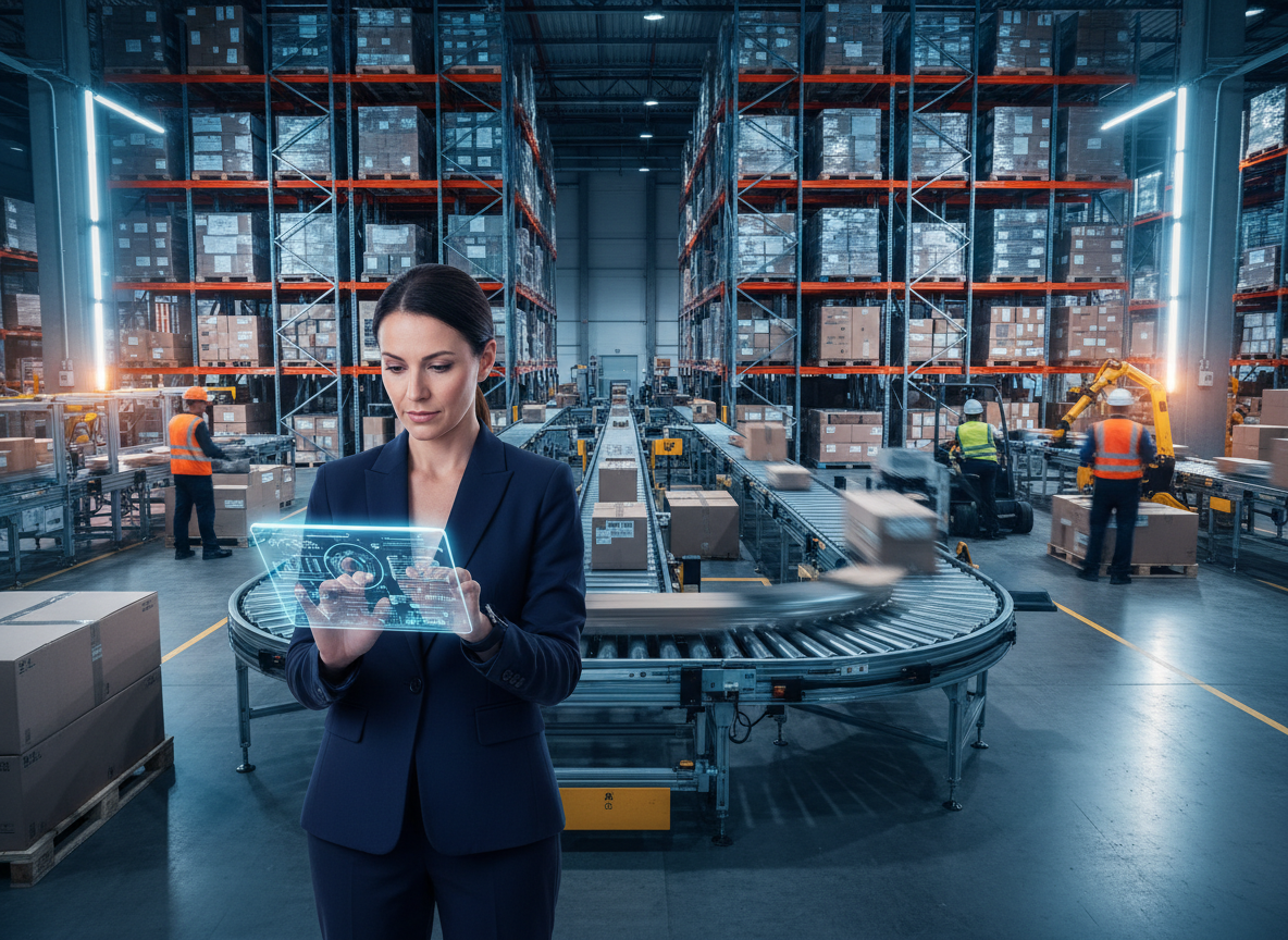 Plateforme logistique moderne